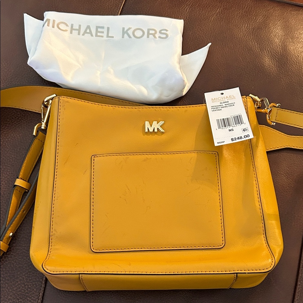 Michael Kors Mustard Crossbody Bag